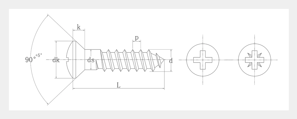 Raised Head Chrome Screws 2D