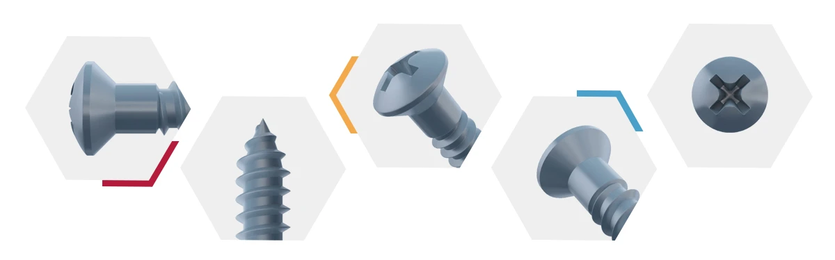 Raised Head Chrome Screws details